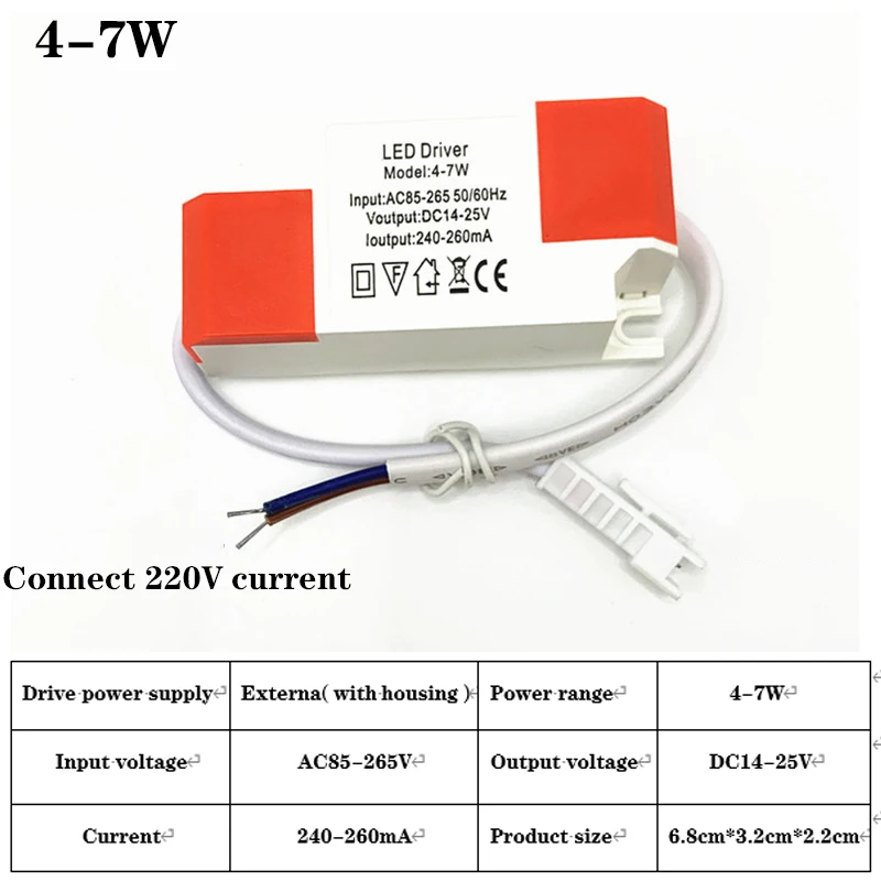 LED Driver 300mA 3w 4-7w 8-12w 18-24w 24-36w LED Constant Current External Driver Power Unit Supply For LED Bulb Transformers