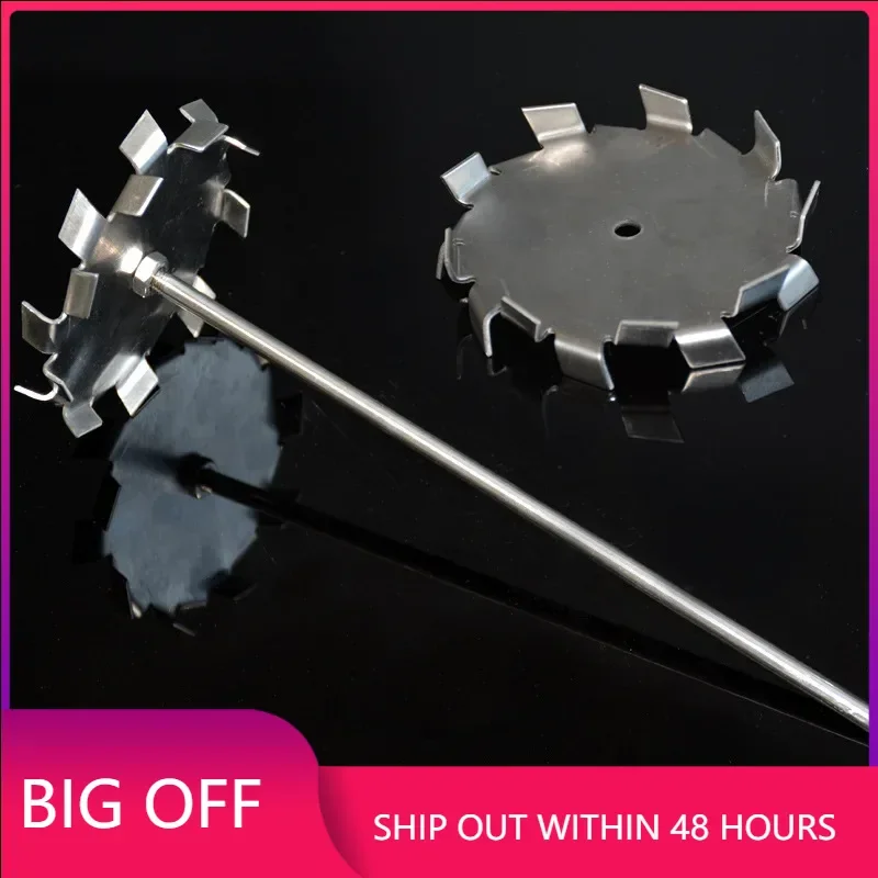 

Laboratory 304 Stainless Steel Stir Bar Saw Tooth Type Stirrer Dispersion Plate Paddle Dispersion Disk Dispersing Machine Blade