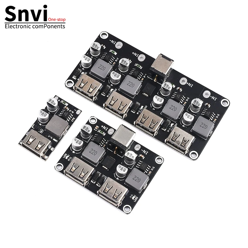 SNVI USB QC3.0 QC2.0 USB DC-DC Buck Converter Charging Step Down Module 6-32V 9V 12V 24V to Fast Quick Charger Circuit Board 5V