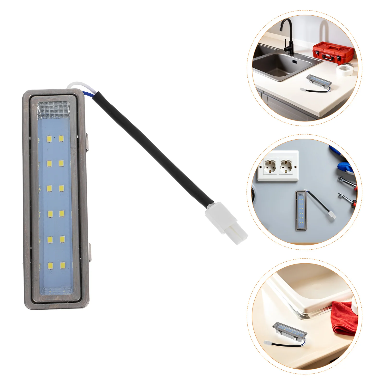 

2Pcs Under Hood LED Light - Rectangle Kitchen Cooker Lamp with Energy Efficient Bright Illumination for Range Hood and