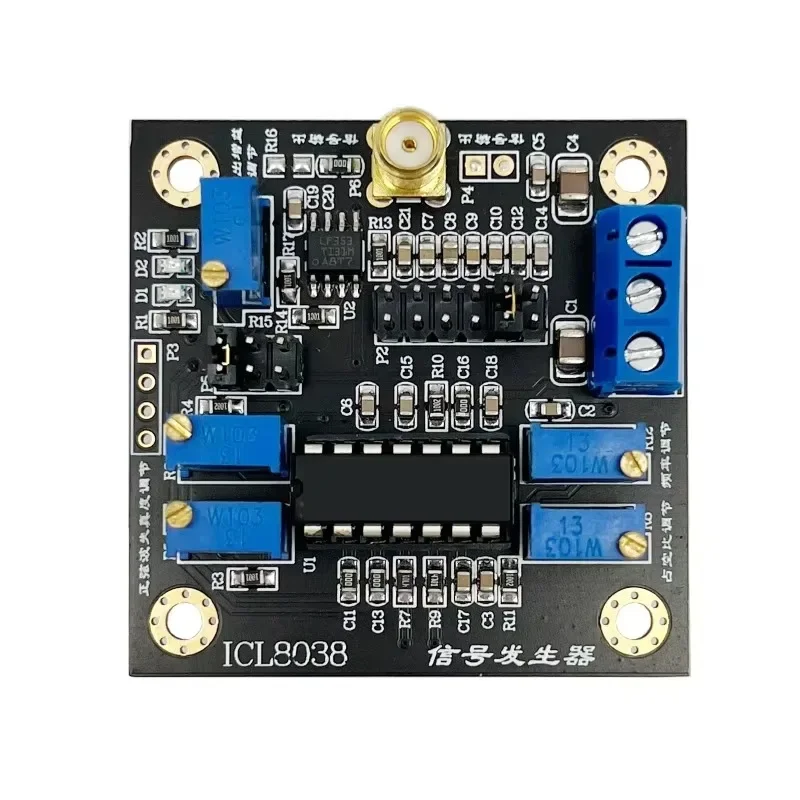 ICL8038 low frequency signal source, signal generator module, sine wave triangle wave square wave, waveform generation