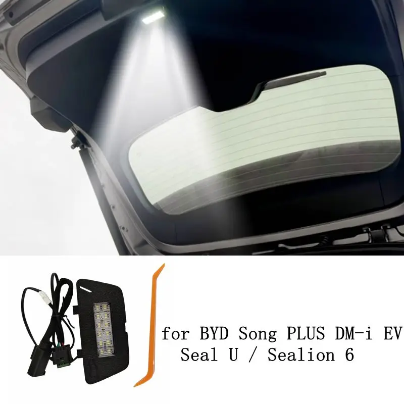 Dla Byd Seal U Song Plus Dm-i Ev 2020-2024 Tylne światło bagażnika Modyfikacja tylnej klapy Led Oświetlenie wnętrza bagażnika Wnętrze samochodu