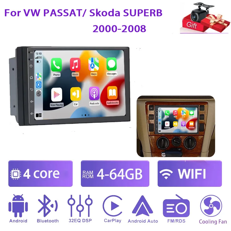 For VW PASSAT/ Skoda SUPERB  2000-2008 Android 15 Car Stereo Radio, 9