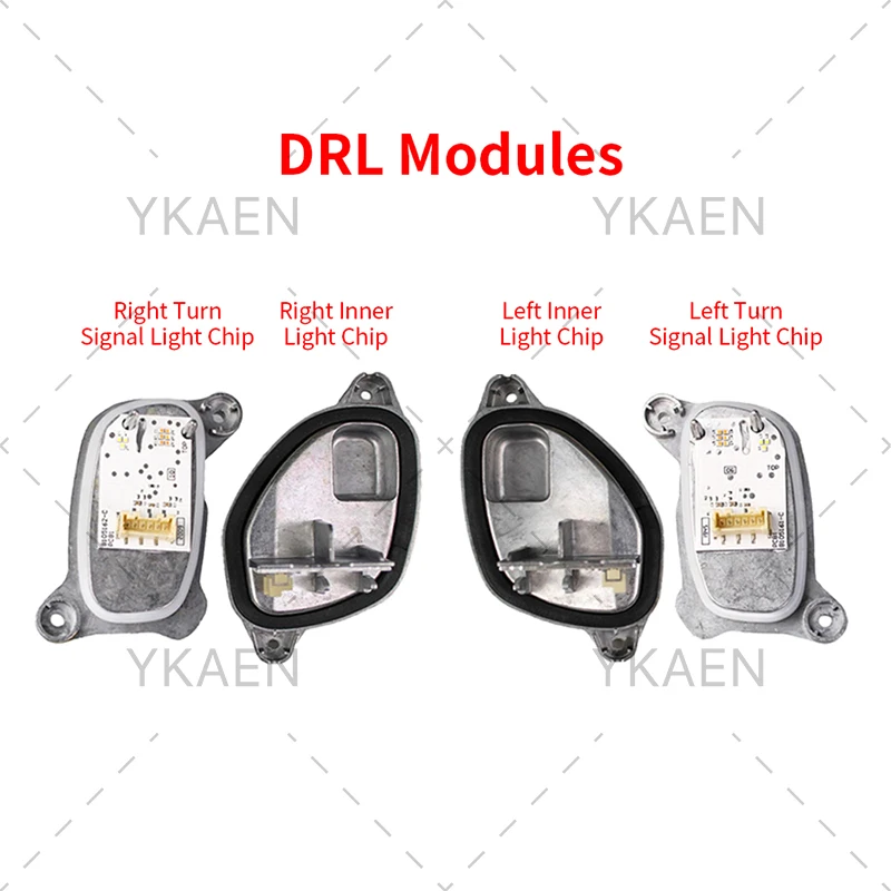 Yellow White Angel Eyes LED DRL Module Daytime Running Light Turn Signal For BMW 1 Series F40 118i 19-24 2 Series F44 228i 20-24