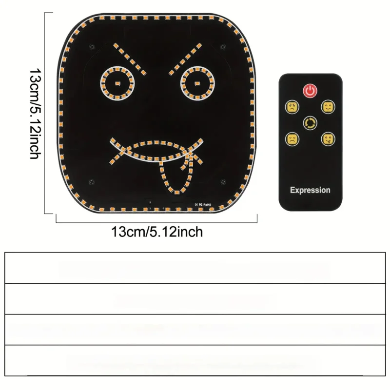 

5V LED Lights Car Accessories Rear Window Expression Light Vehicle Supplies Ornaments Interior Spare Parts Vehicle Decoration