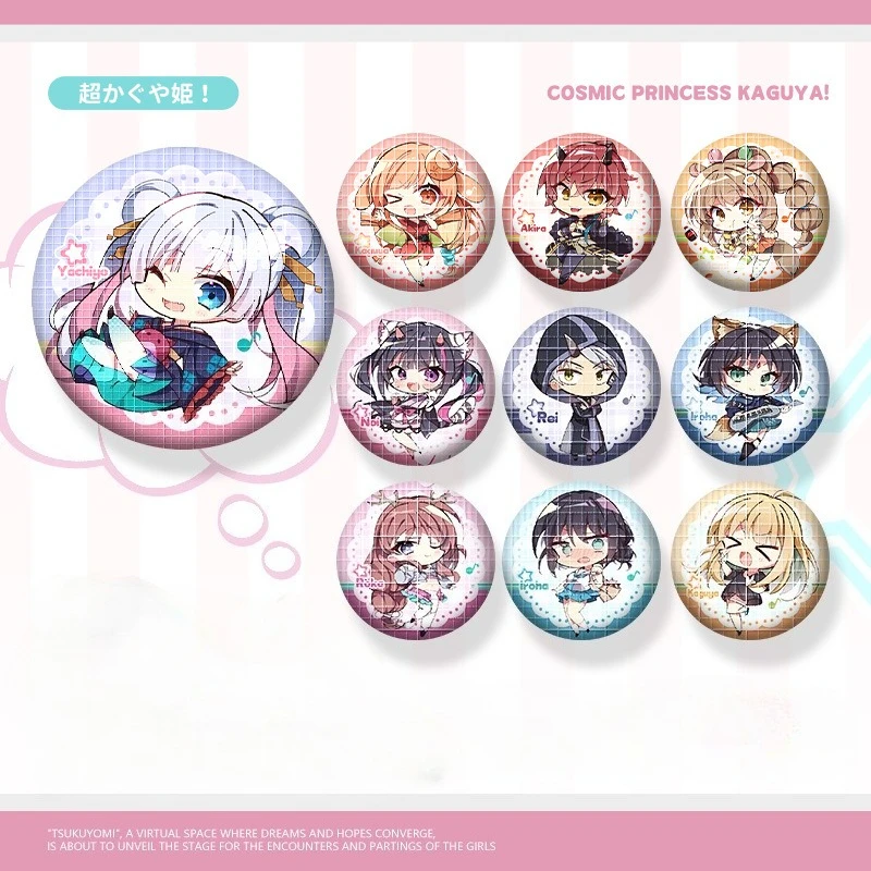 

Cosmic Princess Kaguya Anime Peripheral YACHIYO Sakayori Iroha Badge Clothes Backpacks Hats Accessories Collect Gifts