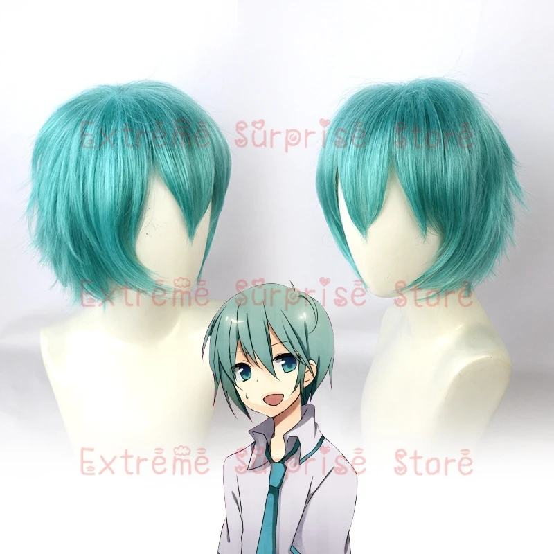 Female Miku Cosplay Wig 110cm Long Short Male Mikuo Cosplay Wig Heat Resistant Synthetic Wig Headwear Props