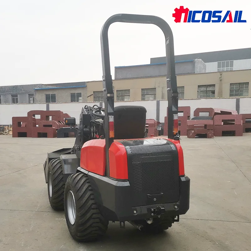 

Nicosail 1ton China Small Front End Wheel Loader Manufacturers Chinese All Terrain Mini Telescopic Loader Price