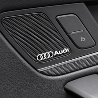 4pcs car audio decorate 3D Aluminum Badge Emblem Sticker For Audi A4 A3 A5 A6 A1 A7 A8 Q2 Q3 Q5 Q7 Q8 TT Accessories Car Styling