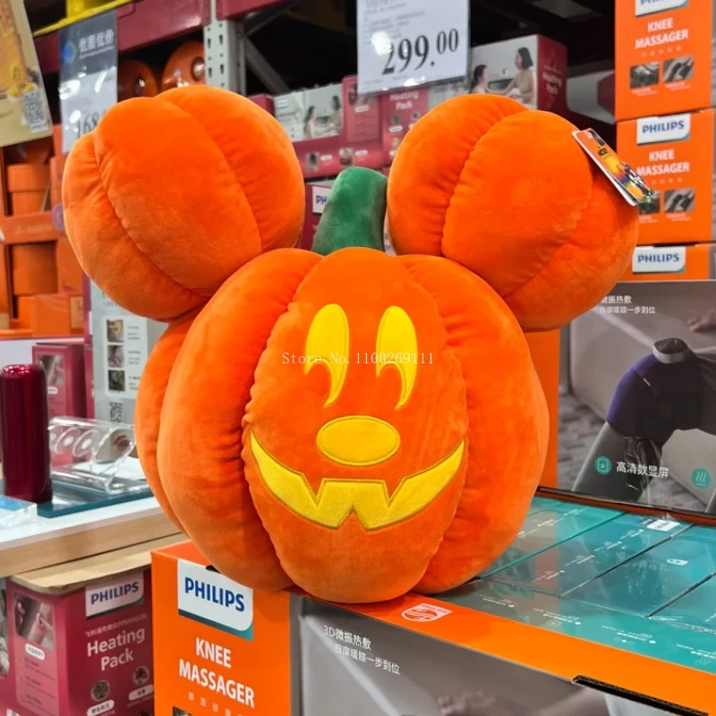 

Official Disney Halloween Mickey Plush Throw Pillow 3 in 1 Mickey Pumpkin Pillow Doll Blanket Halloween Bedroom Decora Gift