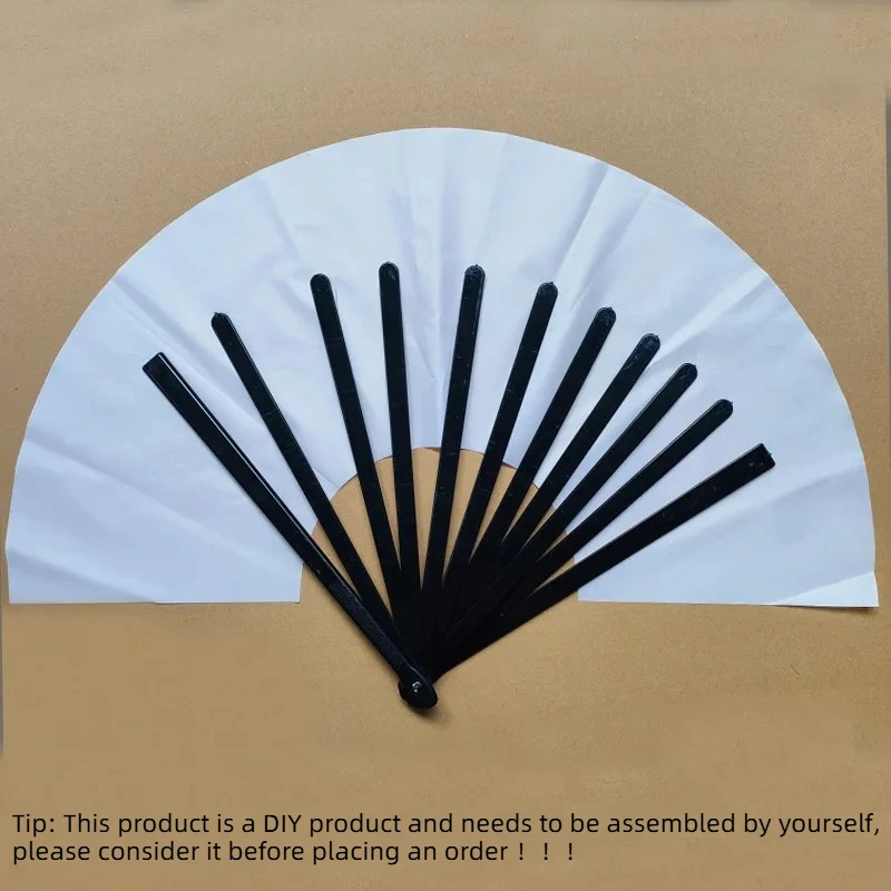 5pcs/10pcs 13 Inch Sublimation Blank Folding Fan Hand Fan Polyester Clacking DIY Handmade Hand Fan for KongFu Tai Chi