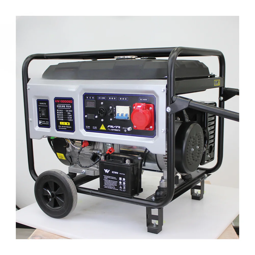 For Portable Petrol 5-10kw Gasoline Generator for Home Use / Hot Sale 1 pcs 10kW Electric Starter With wheels