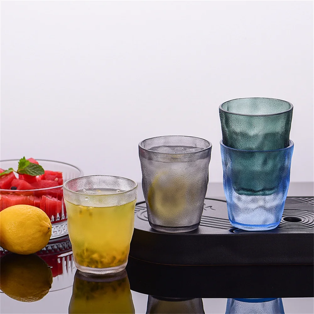 Coffee Tea Water Cup Water Cup Tools Restaurant Drinks Juice Glasses Sense Of Design Transparent Cup Acrylic Drop-proof Cups