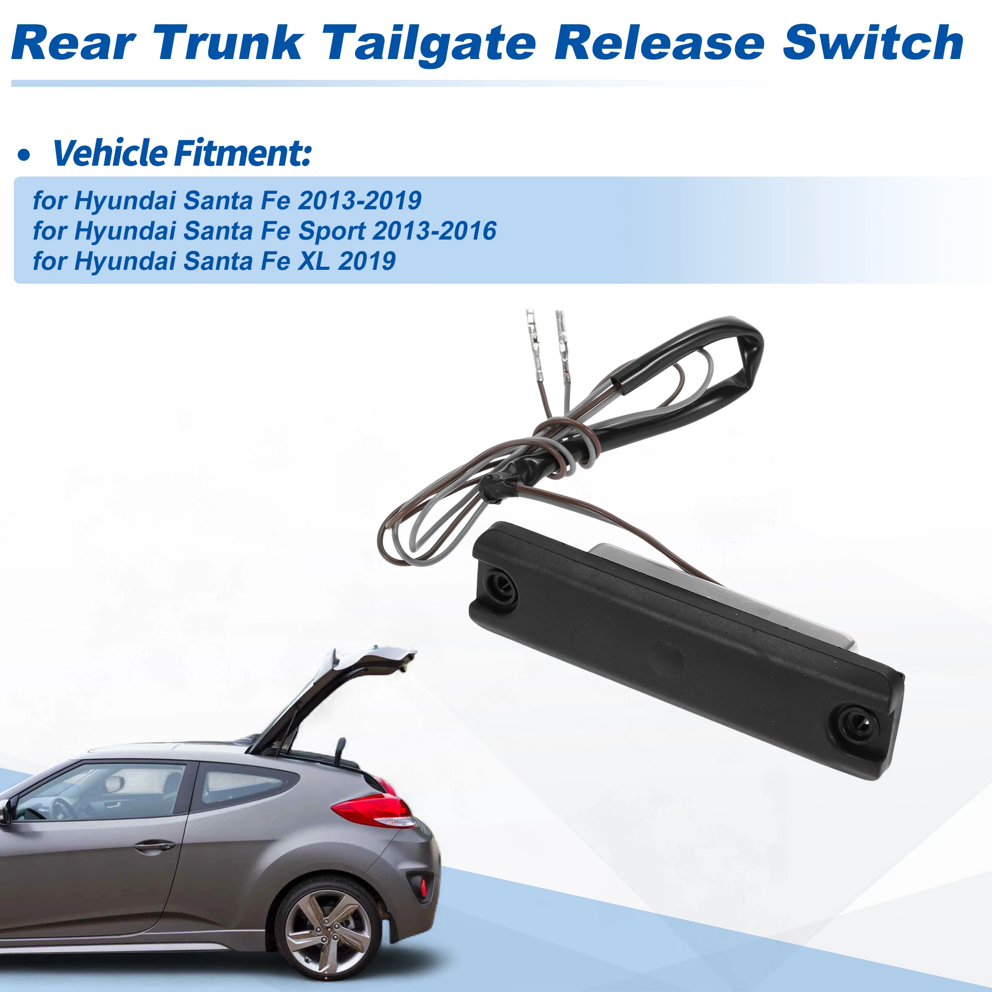 UXCELL Tailgate Trunk Release Switch for Hyundai Santa Fe 2013-2019 No.81260-2W000
