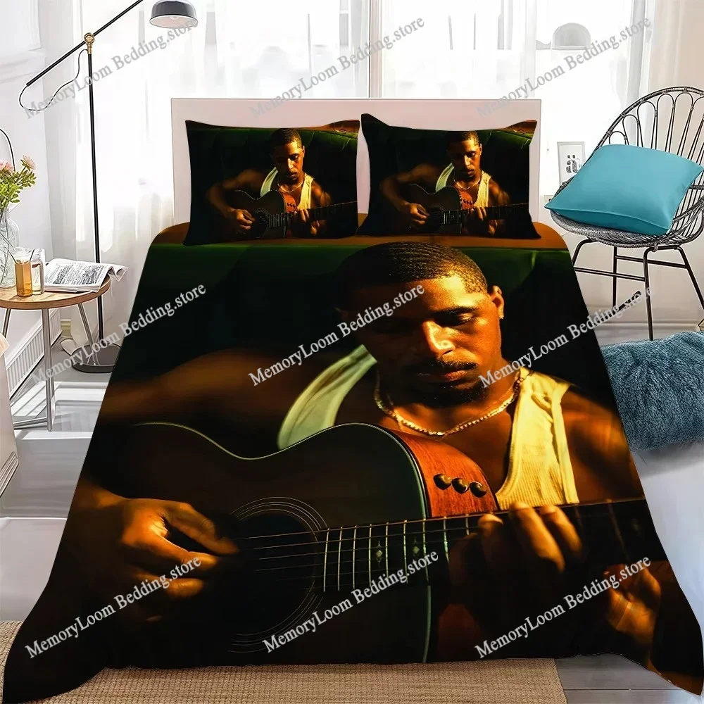 

Singer K-Khamari To Dry a Tear Duvet Cover Set Home Style Bedding Soft Laundry Cotton Bed Student Dormitory Gift Home Textile
