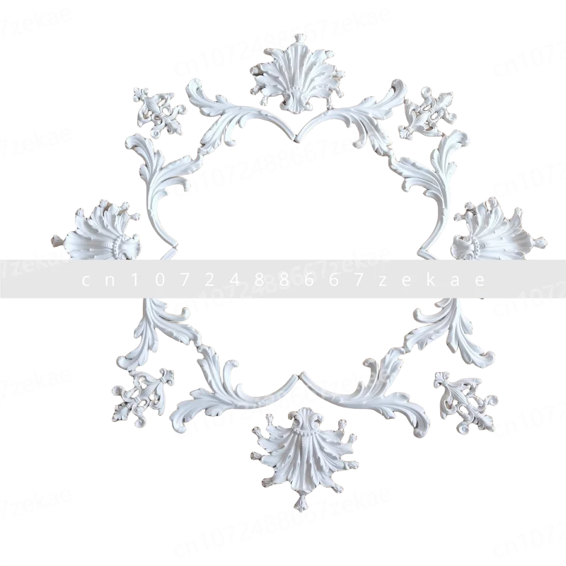 French plaster disc parquet combination plaster line disc plaster line living room bedroom decoration engraving European