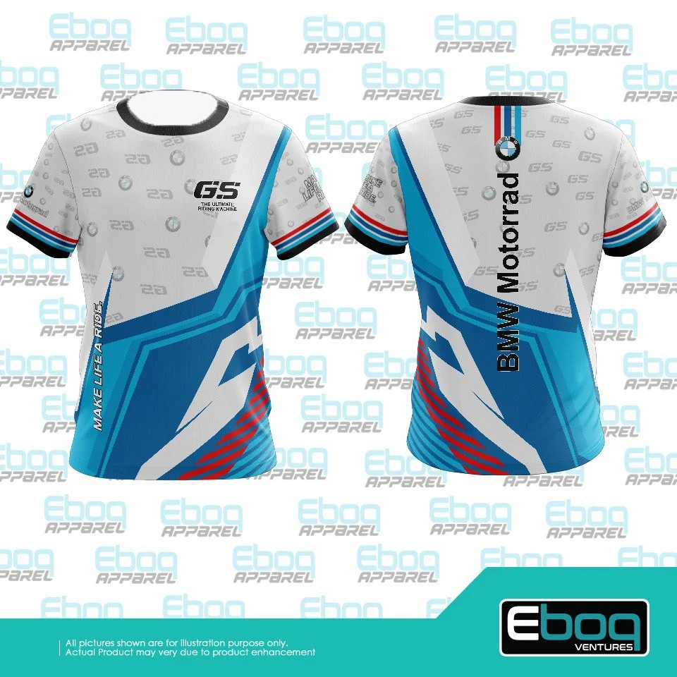 

Мужская летняя мотоциклетная футболка для бездорожья BMW, модная быстросохнущая, впитывающая пот и дышащая спортивная футболка с 3D принтом