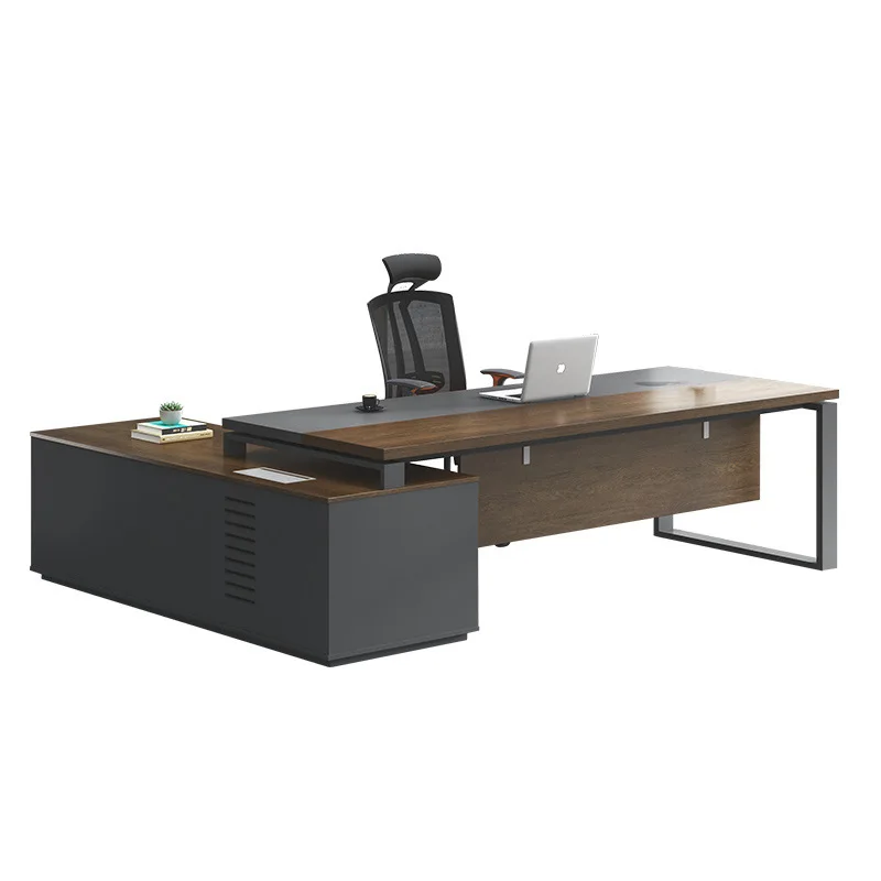 

Manager Class Middle Class Desk Modern Simple Fashion Single Desk Supervisor Boss Table and Chair Combination Desk
