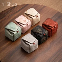 Brocade Tea Cup Storage Small Cloth Bag Cup Storage Carrying Teacup Bag Kung Fu Travel Tea Utensils Cup Storage Bag