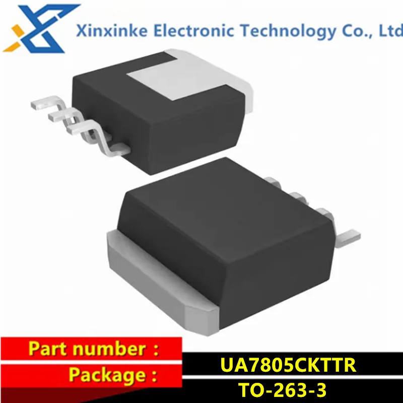 5PCS UA7805CKTTR UA7805C TO-263-3 Linear Voltage Regulators 5V 1.5A Fixed Pos Vltg Reg Power Management ICs Brand New Original