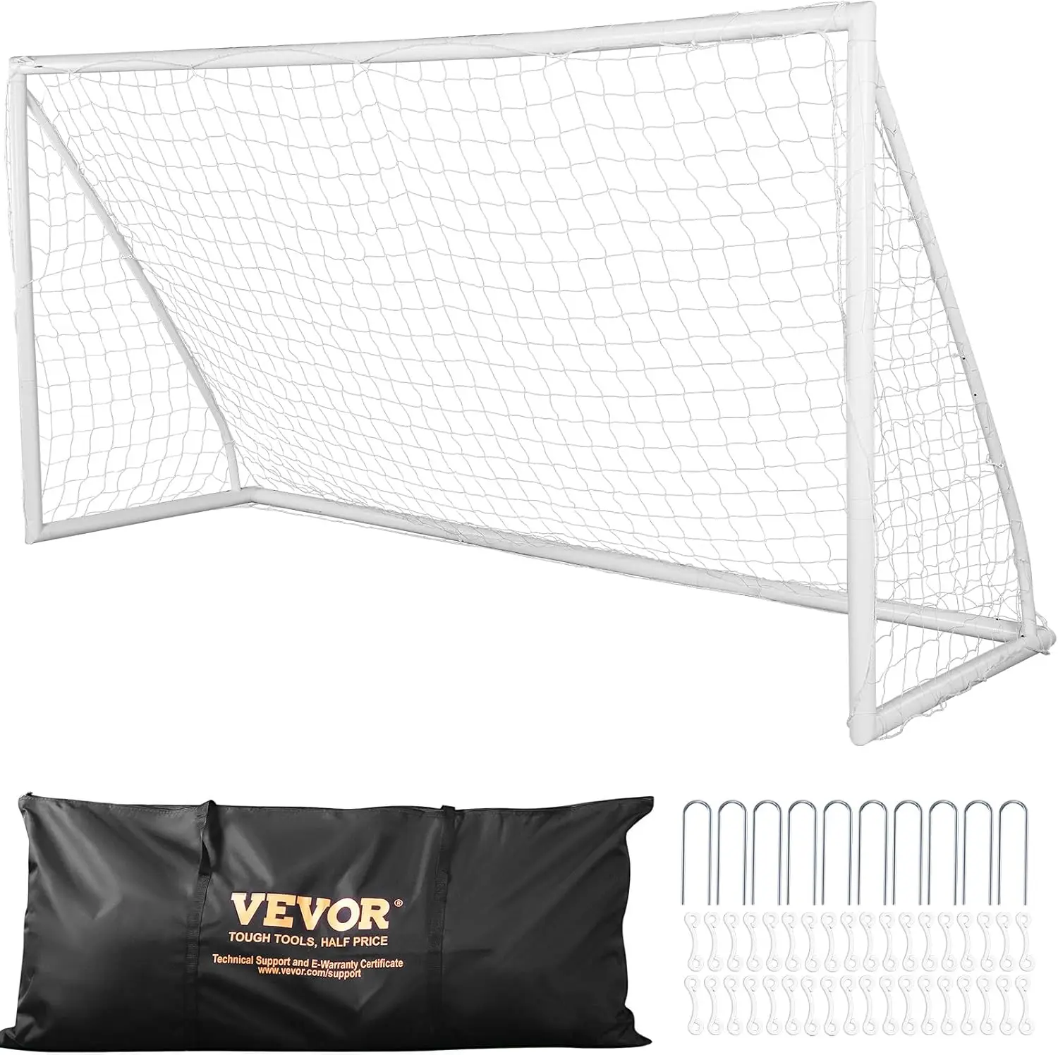 Portable Soccer Goal, 12x6 ft Soccer Net, Adults Kids Backyard Net, Large Practice Net