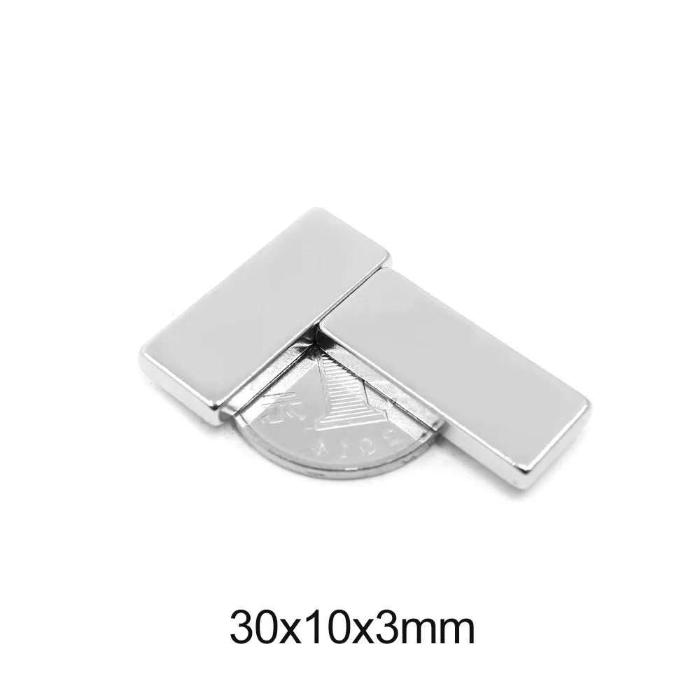 30x10x3mm Quadrate Magnet 30x10x3 Block Powerful Strong Magnets 30*10*3 For Home Refrigerators, Offices DIY