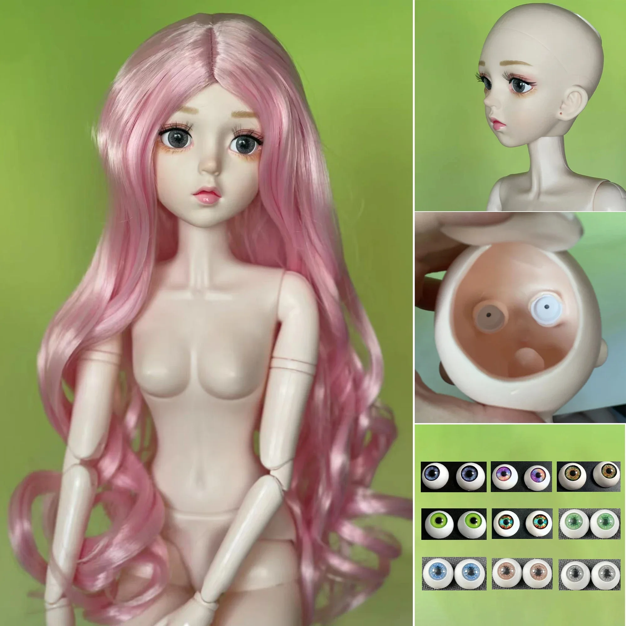 Fashion DIY 60cm Doll Princess Dolls 1/3 BJD Doll Joints Moveable Kids Girls Doll Toy Gift