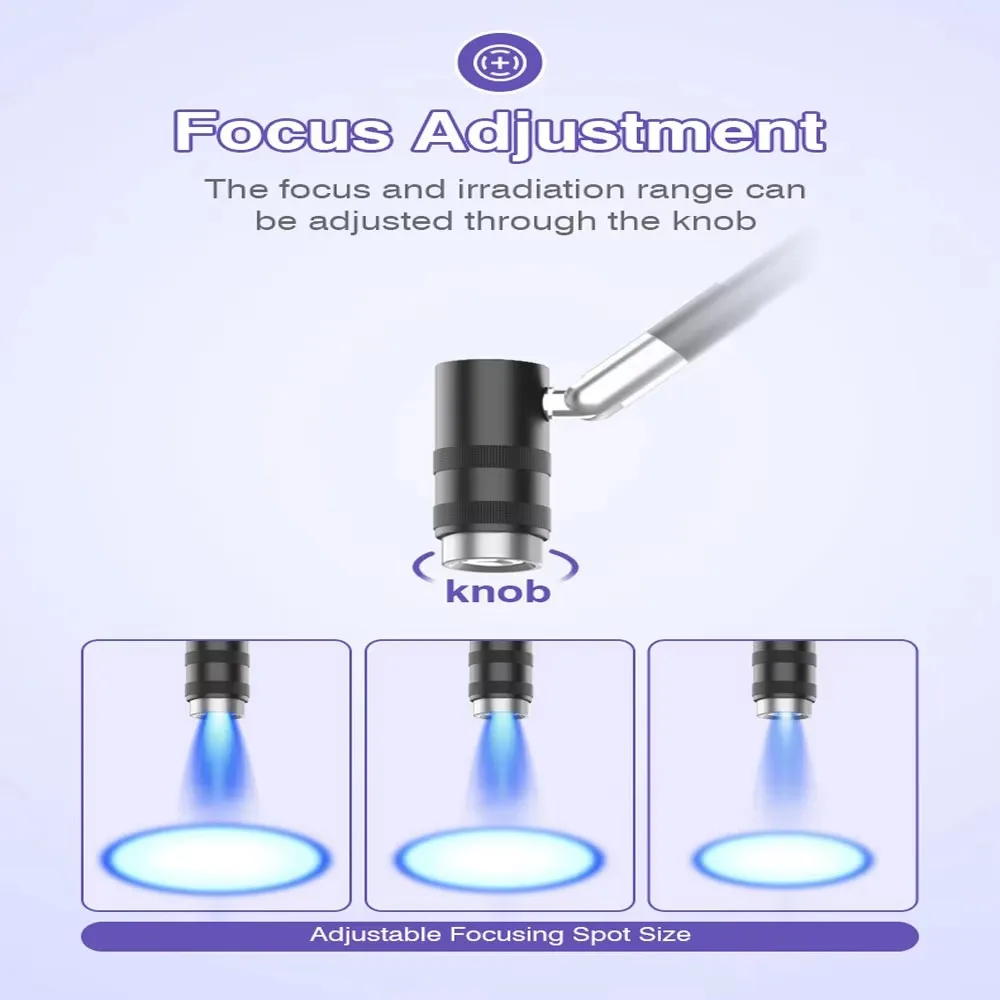 6W UV Eyelash Curing Lamp UV Lash Colloidal Light Touch Control Focus Foot Switch 5V for Nail Dryer Eyelash Extensions