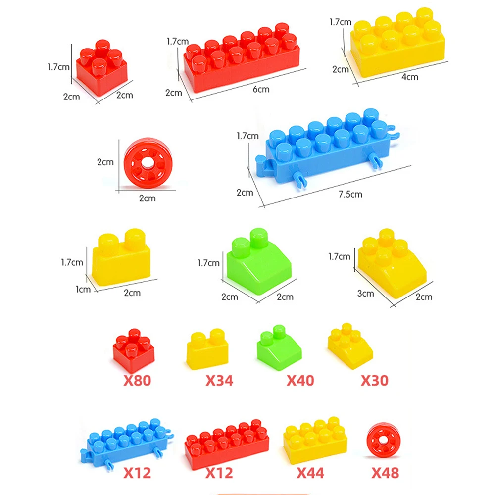 300pcs Large building blocks for children, toy, large classic building bricks, for children of all ages.