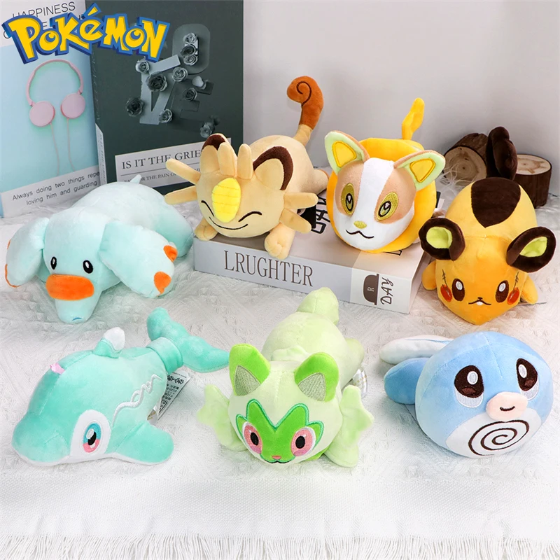 Pokemon Plush Toys Scream Tail Gengar Eevee Sprigatito Finizen Yamper Phanpy Poliwag Charcadet Meowth Stuffed Peluche Dolls Kids