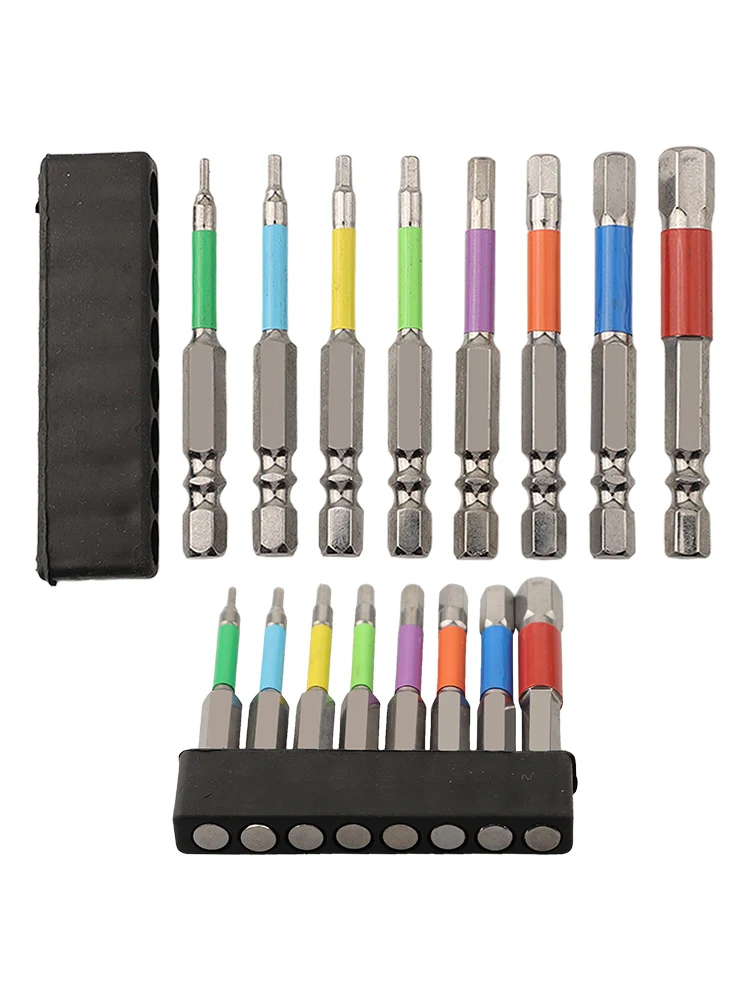 Screwdriving Made Easy A Complete Kit with Eight Powerful Magnetic Hex Driver Bits All at a Length of 65mm Each