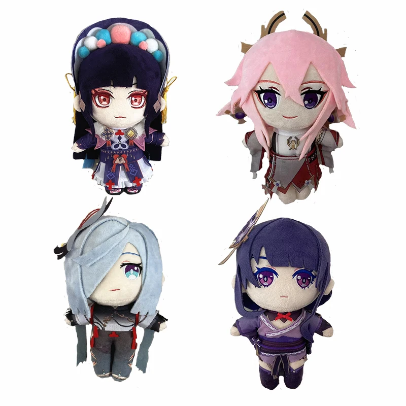 Anime Game Genshin Impact Yae Miko  Kaedehara Kazuha Hu Tao XIAO Morax Tartaglia Barbatos  Plush Doll Pillows Cosplay Cartoon