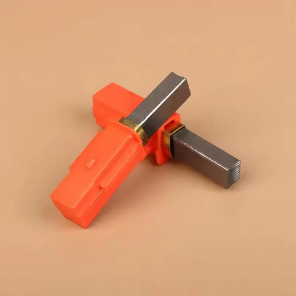 1/2pcs 8*11*32mm Carbon Brush Holder Metal Copper Orange Dust Collector Carbon Brush Holder Parts Accessories
