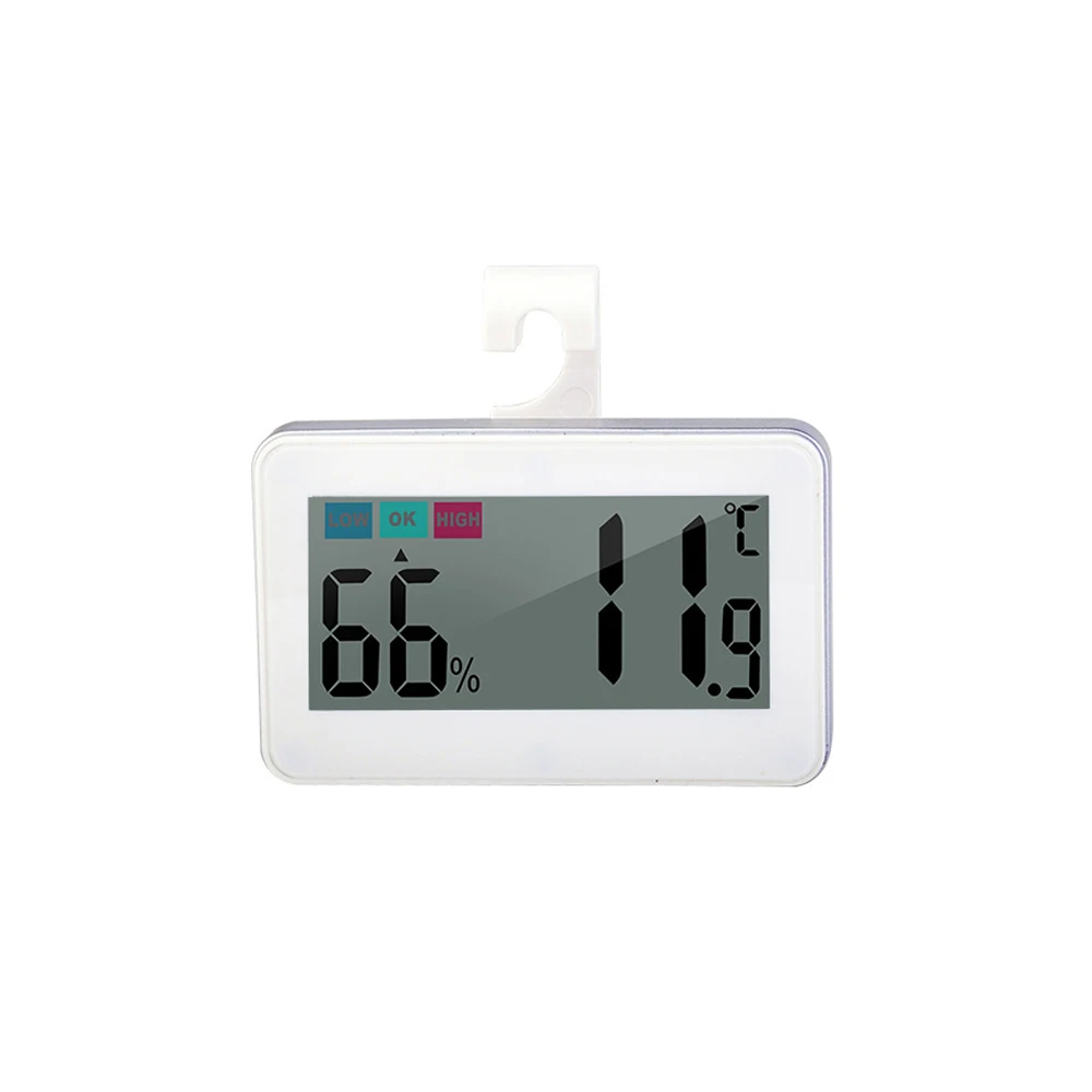 -20 ℃-60 ℃ termometer rumah tangga higrometer Digital multifungsi kamar tidur penyimpanan dingin termometer kulkas adsorpsi Magnet