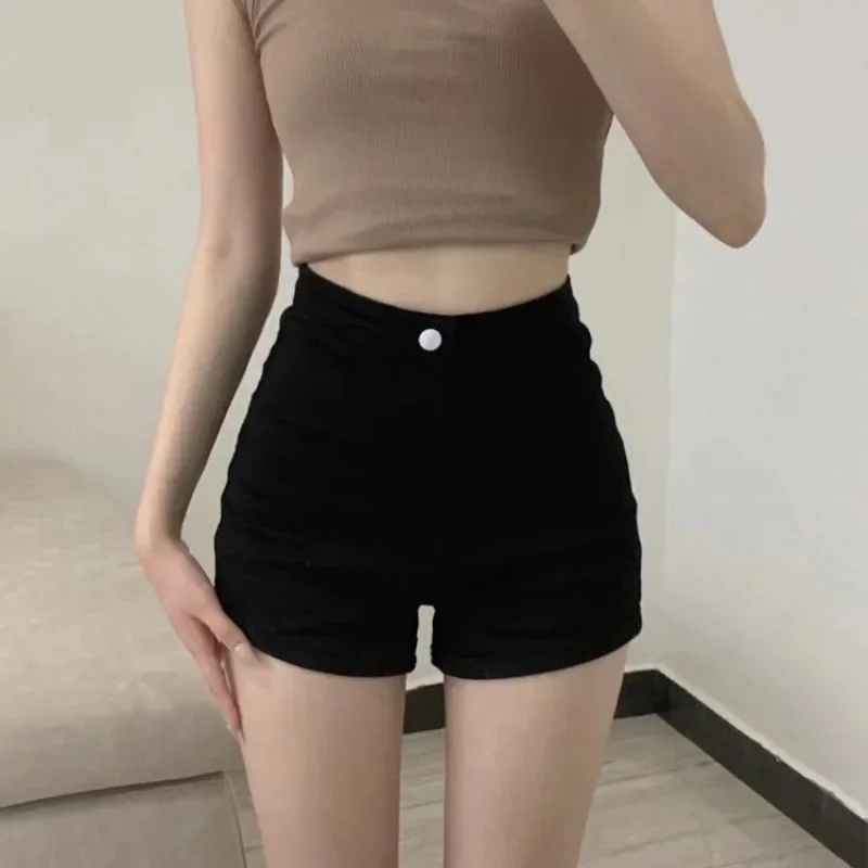 

Elasticty High Waist Women's Denim Shorts New In Female Short Jeans Pants Cheap Low Price Comfy To Wear Trend 2024 Hot XXL Flowy