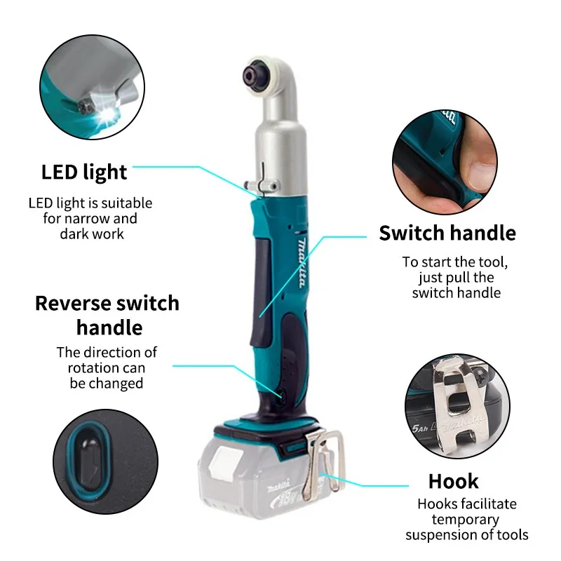 MAKITA Cordless Angle Impact Wrench TL065DZ Brushless Electric Wrench 12V Impact Driver Battery Not Include