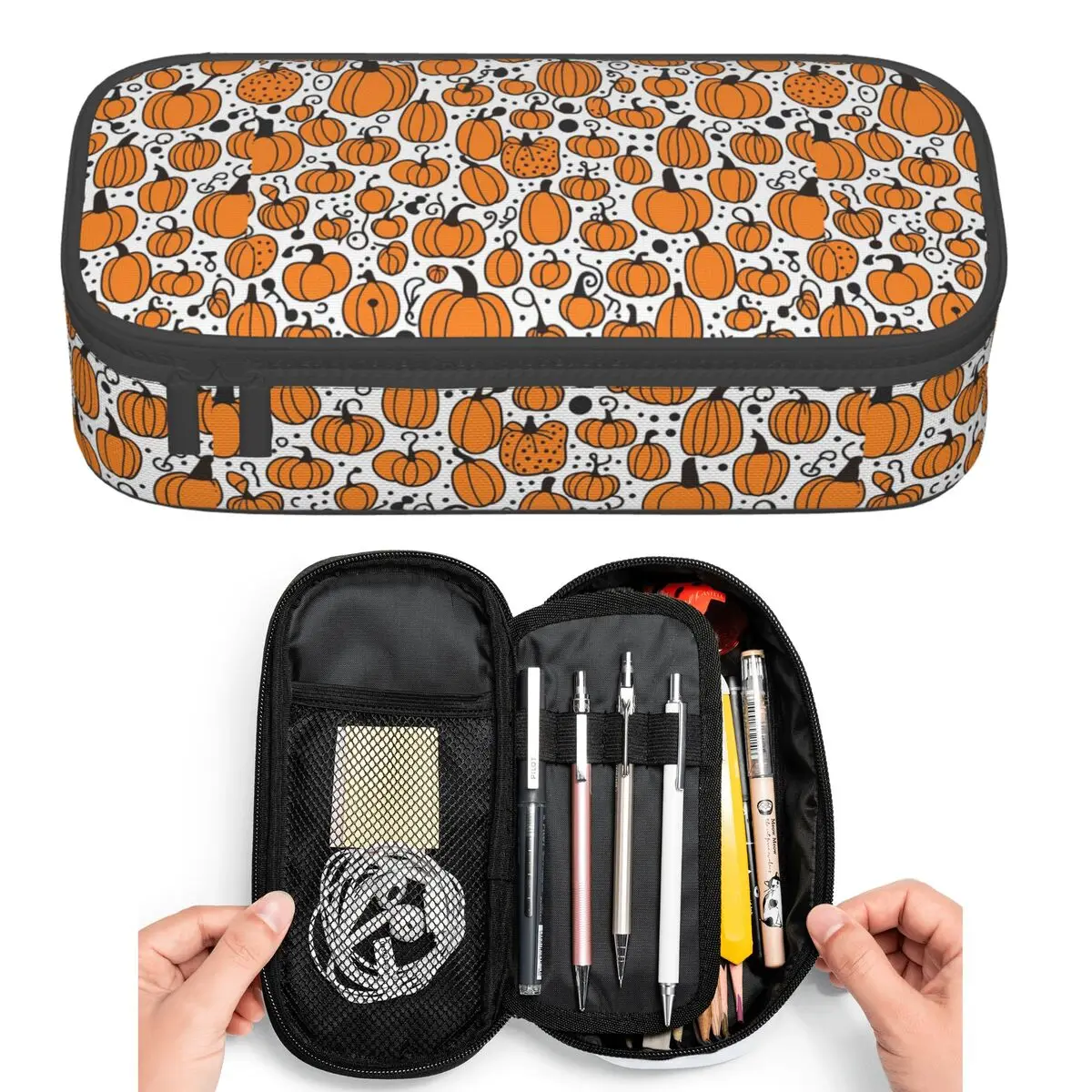 

Yayoi Kusama пеналы в горошек с тыквой для студентов, коробка для ручек, сумка-карандаш большой емкости, держатель для ручек