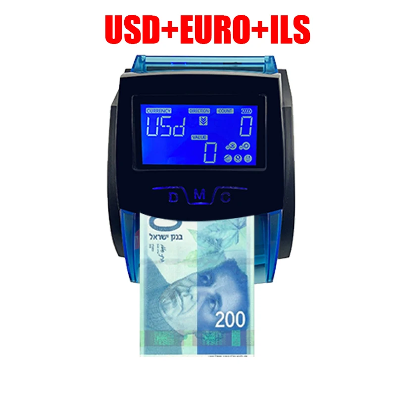 Imagem -03 - Mini Handy Banknote Detectando Machine Notas de Dinheiro Falso Money Bill Detector para Usd Eur Dinheiro Dinero Detector com Bateria uv mg