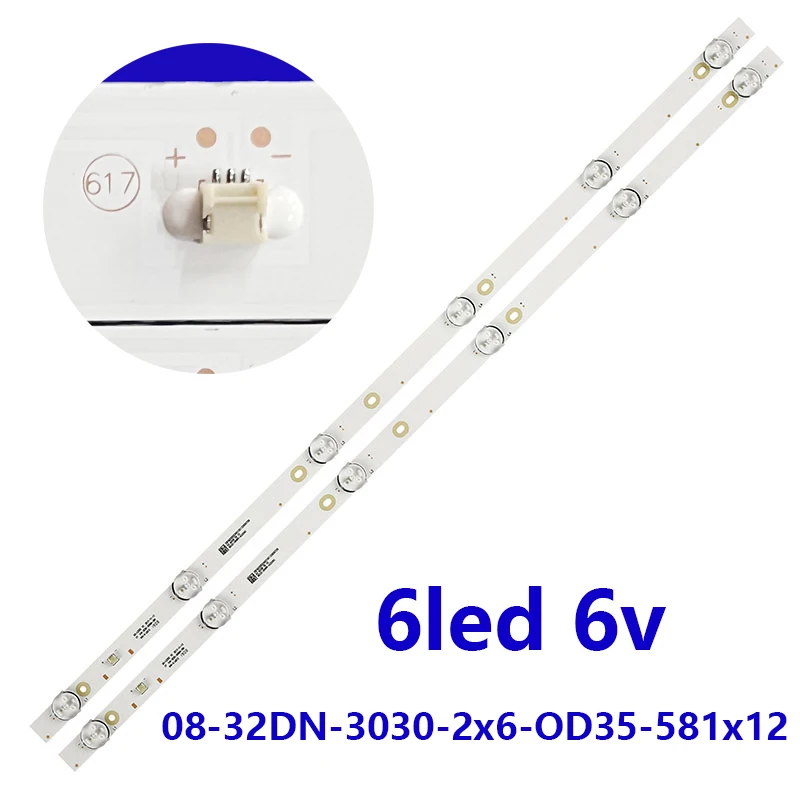 

Светодиод для 08-32DN-3030-2x6-OD35-581x12 для 32LF7120T 32LH8110T 32H22W 32PL13TC-SM 32PL14TC-SM P32L34T2CSM 32LX9000CT 32LES80T2SM