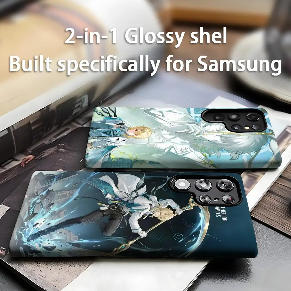 Чехол для телефона Wuthering Waves Luuk Herssen для Samsung Galaxy S25 S24 S23 S22 S21 Plus Ultra, глянцевый, 2-в-1
