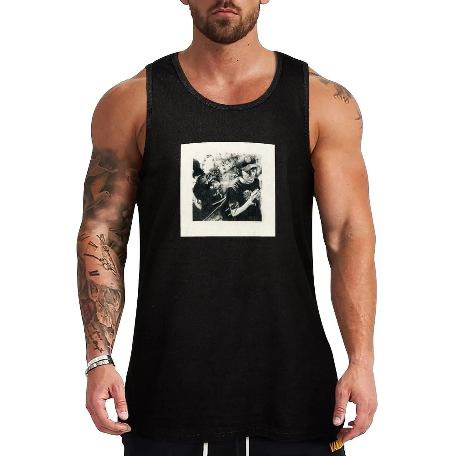 

either/or Tank Top Bodybuilding clothing man anime gym