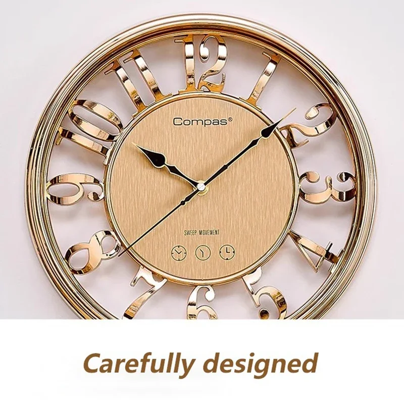Vintage Wall Clocks Silent Living Room Wall Clocks Creative Decoration Clock Home Decor Items Luxury Clock Elegant Ornaments