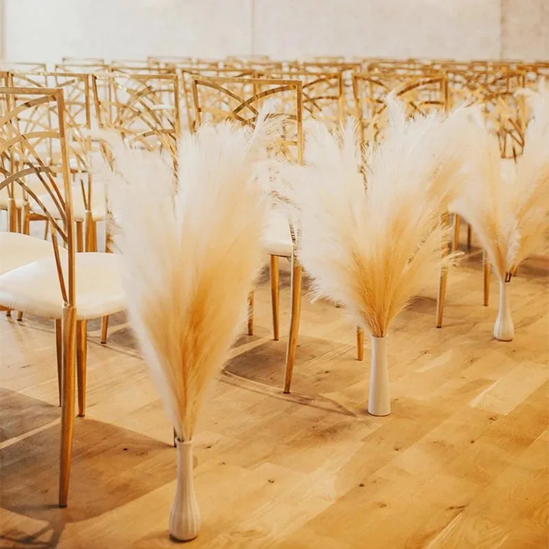 Fluffy Tall Pampas Grass Boho Decorative Artificial Flowers Home Bedroom Decoration Reed Wedding Party Christmas Decor Flower view 4