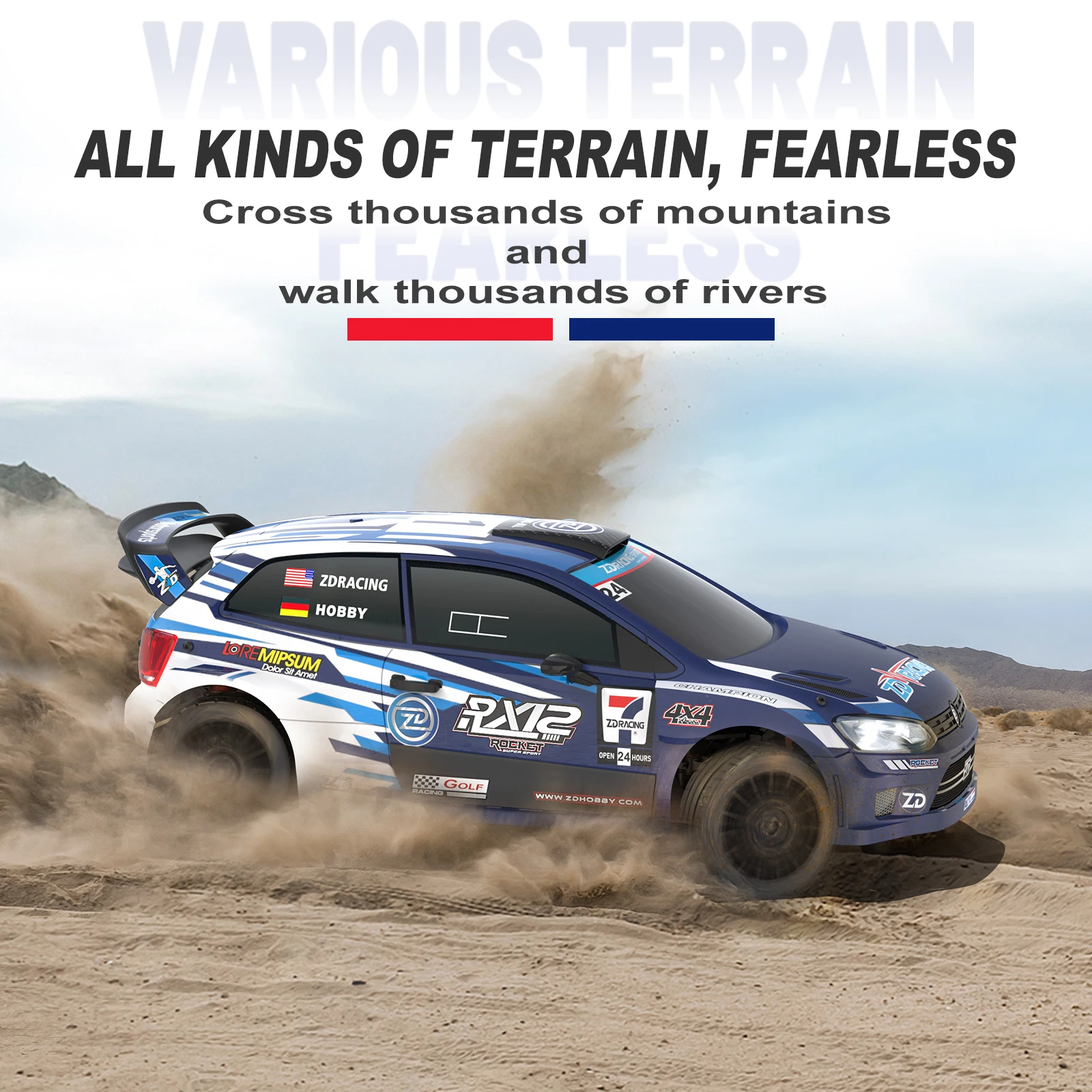 ZD RACING RX12 RC Rally Car 4WD Brushless RTR 1/12 Electric Remote Control Model Cars Adult Children's Toys