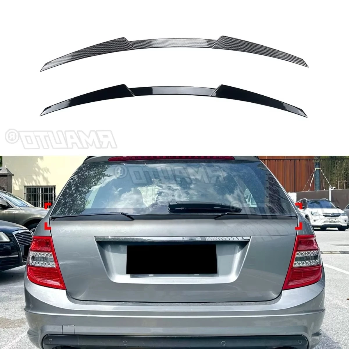 

Для Mercedes Benz C-Class Touring Edition S204 2008-2014 Автомобильный задний средний спойлер Крыло Модификация Задний средний спойлер Крыло