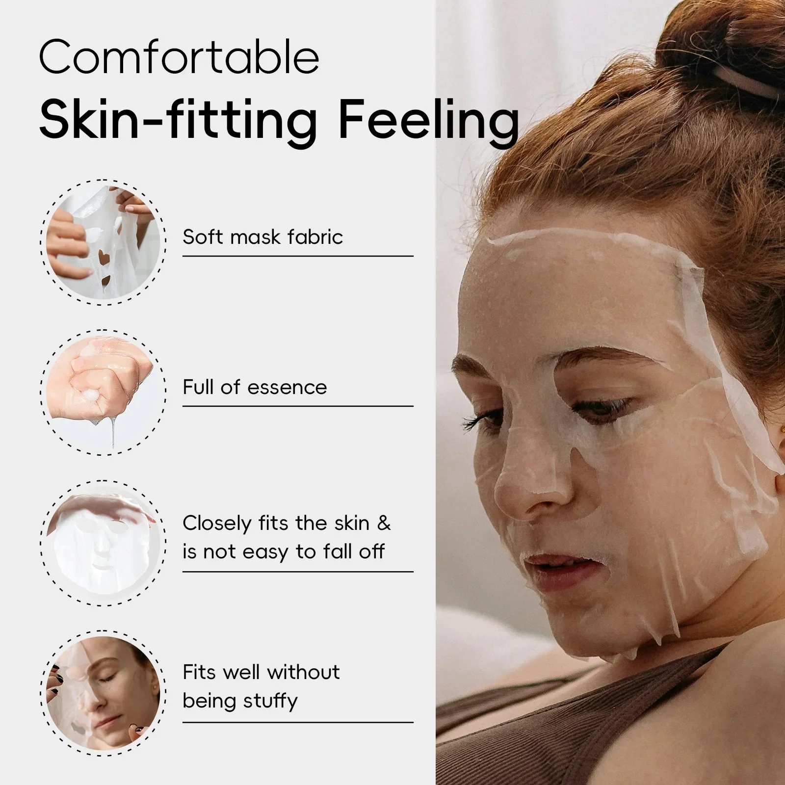 LAIKOU كوريا الحلزون الكولاجين جوهر قناع ترطيب ورقة قناع المضادة للتجاعيد قناع الوجه ثبات العناية بالبشرة 25 جرام