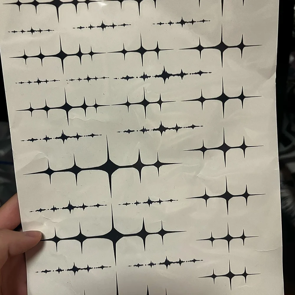 Jogo Wuthering Waves LYNAE MORNYE Cosplay Tatuagem Falsa Tatuagem Cicatriz Negra Adesivo Temporário Papel Arte Corporal Halloween Party Prop