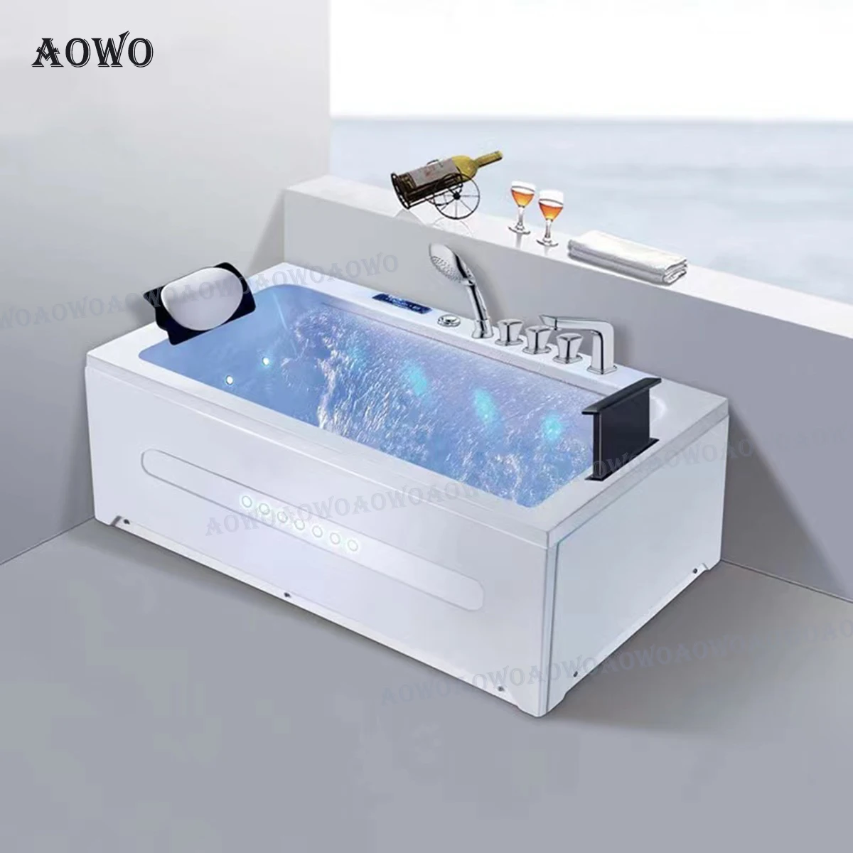 2022 Corner Deep Jakuzi- Bathtub One Person Hot Tub Hydromassage Indoor Tube Bathtubs for Adults