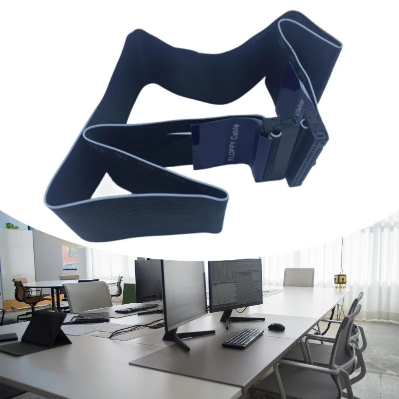 Cinta plana unidad disquete simulación del conector del cable cinta unidad disquete 34 pines