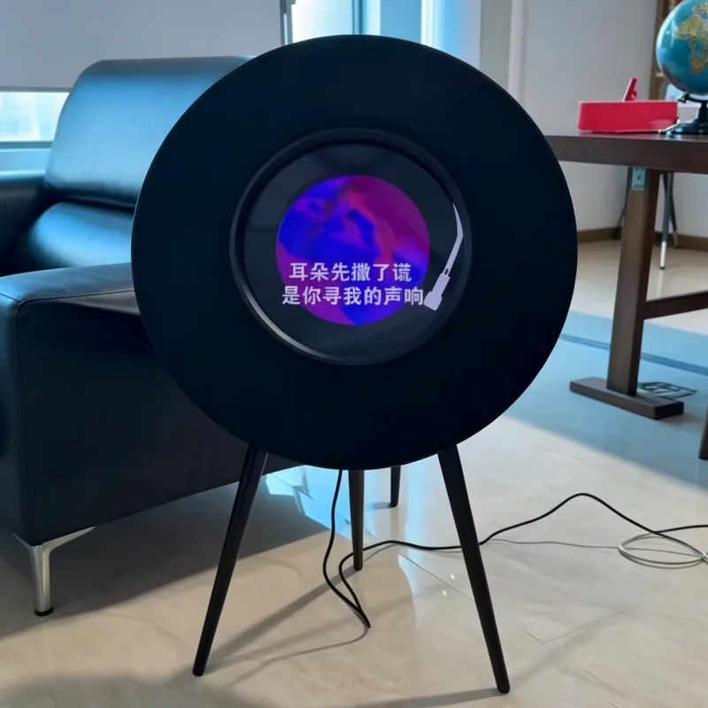 Hot SellerR1 Lyric Art Speaker Smart Blue Tooth Audio Visualized Music Player Minimalist Design Enceinte Sans Fil High Fidelity